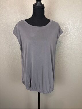 Anthropologie Women's Grey bubble-hem tee